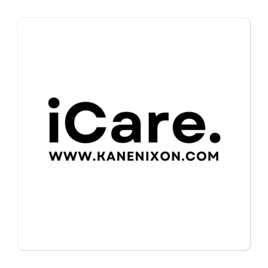 iCare. Bubble-Free Stickers