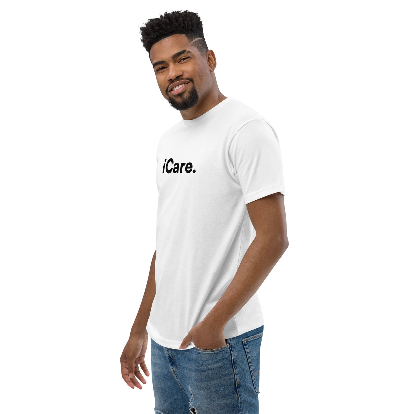 Men's iCare. Short Sleeve T-shirt - White