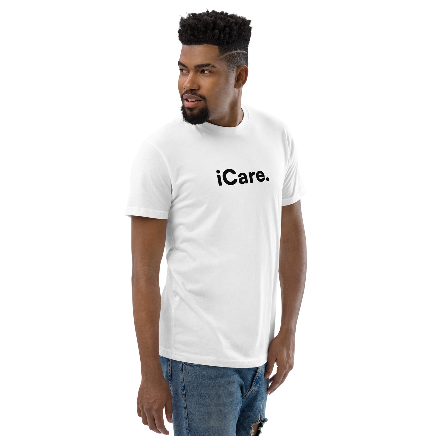 Men's iCare. Short Sleeve T-shirt - White