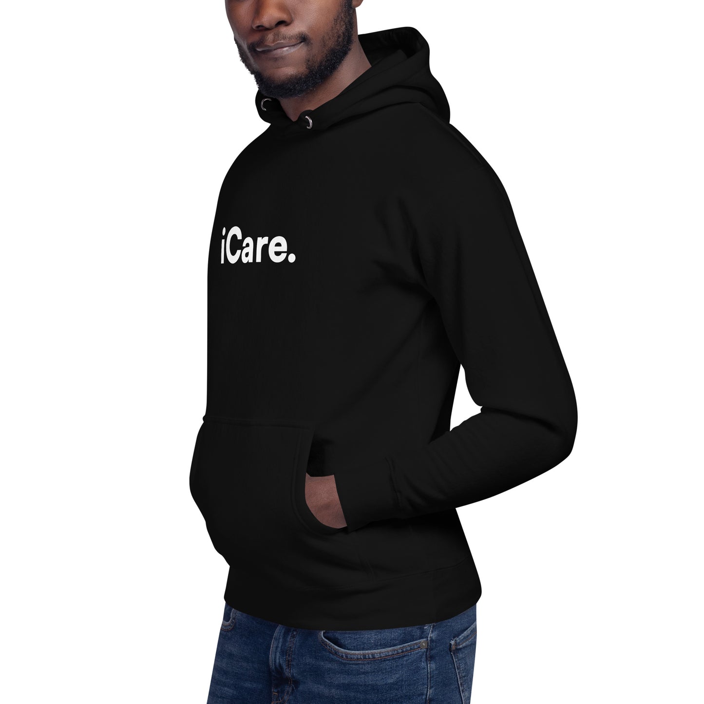 Unisex Premium iCare. Hoodie - Black