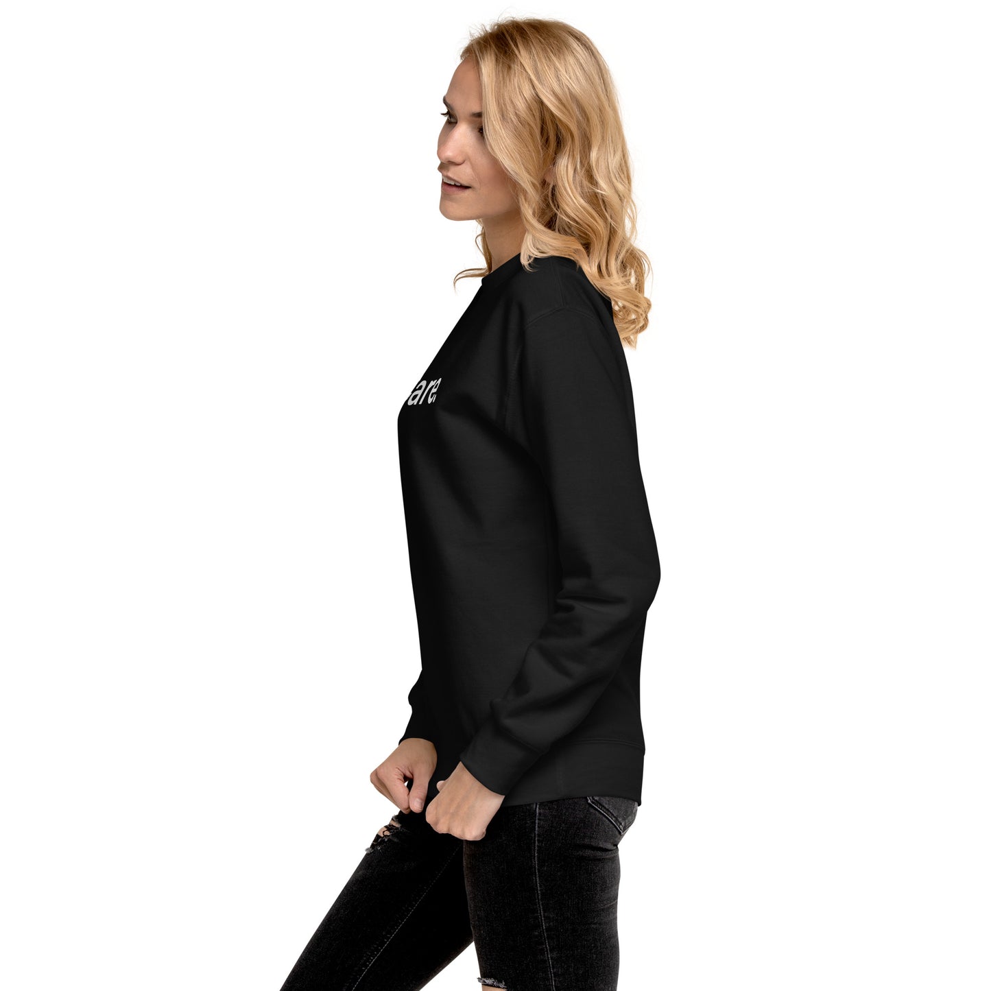 Unisex iCare. Crew Sweatshirt - Black
