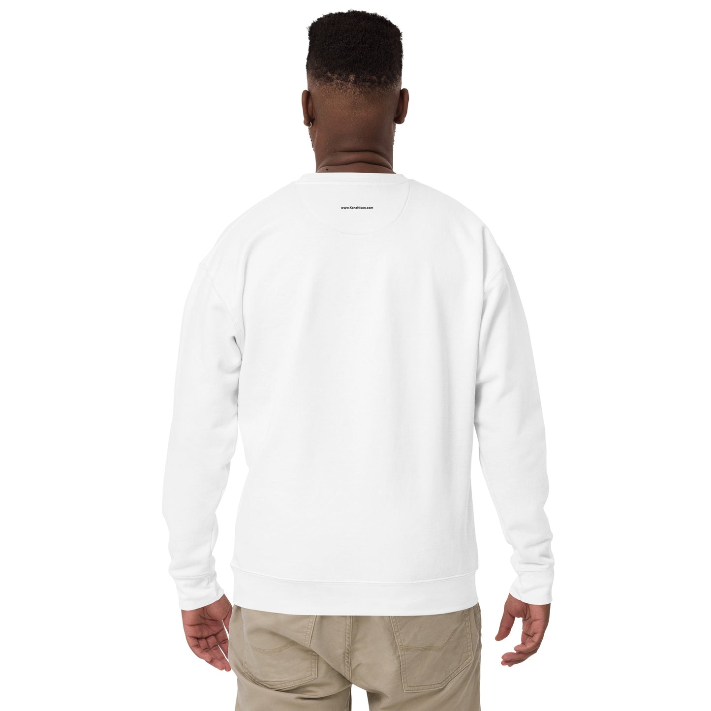 Unisex iCare. Crew Sweatshirt - White
