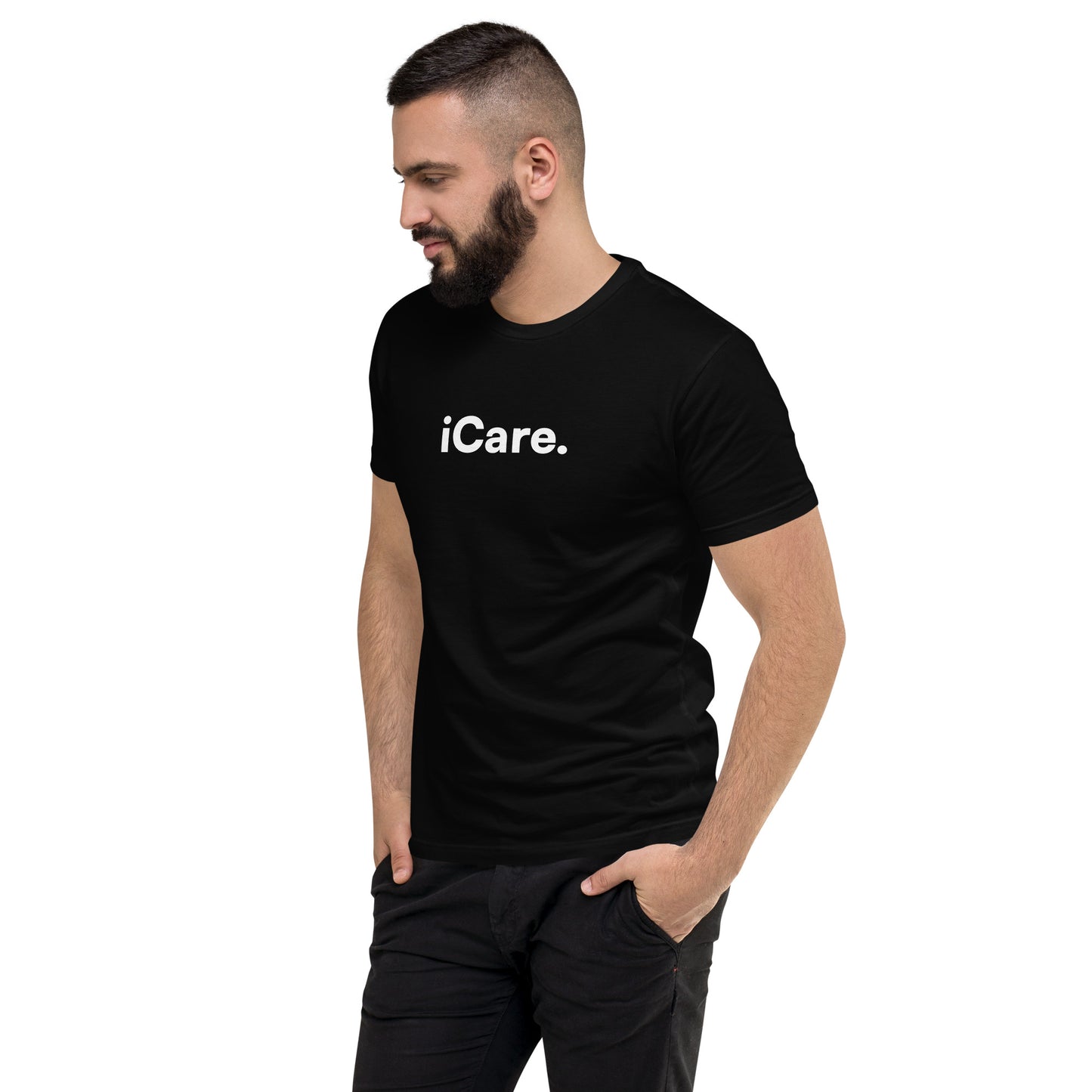 Men's iCare. Short Sleeve T-shirt - Black