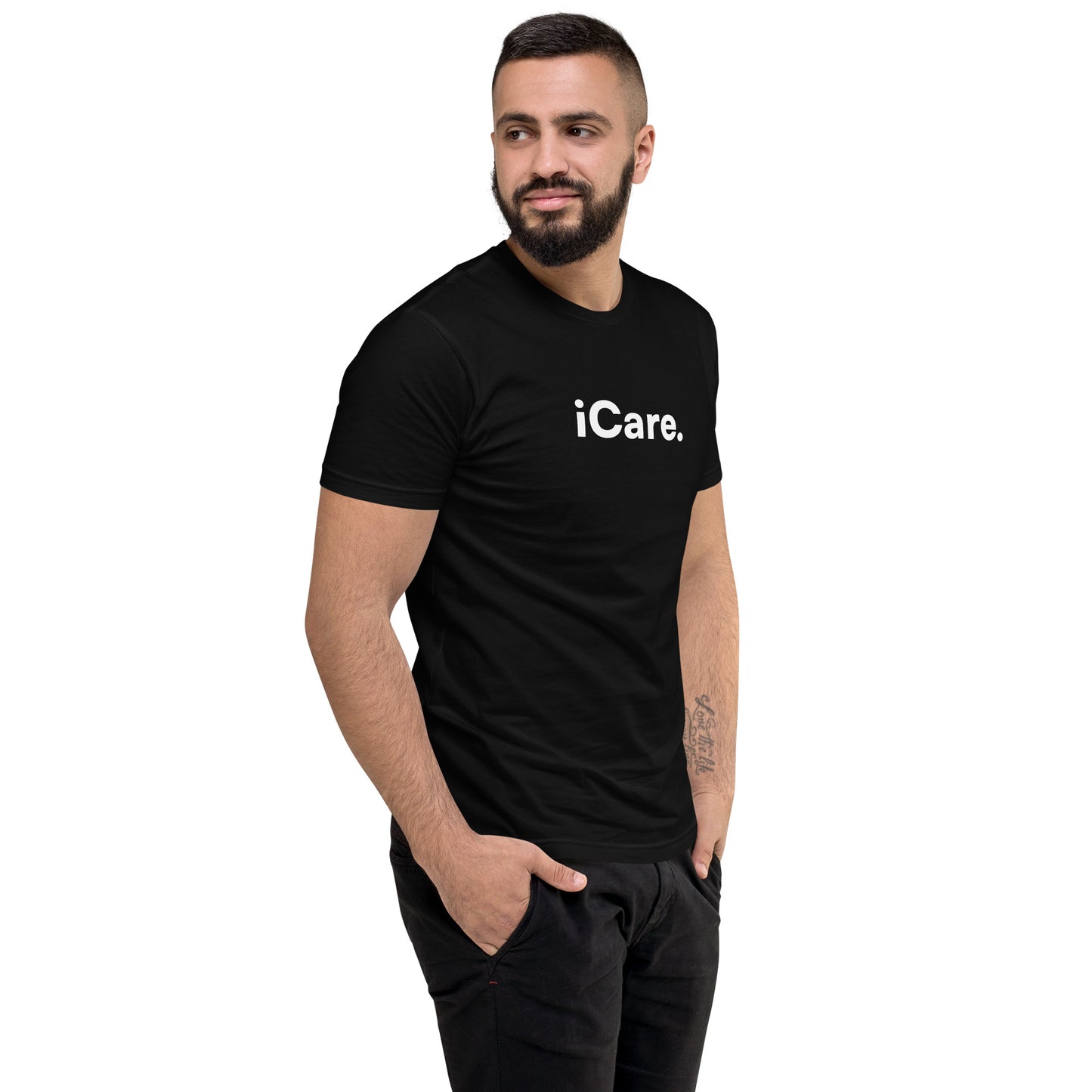 Men's iCare. Short Sleeve T-shirt - Black