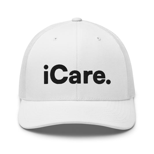 iCare. Trucker Cap - White