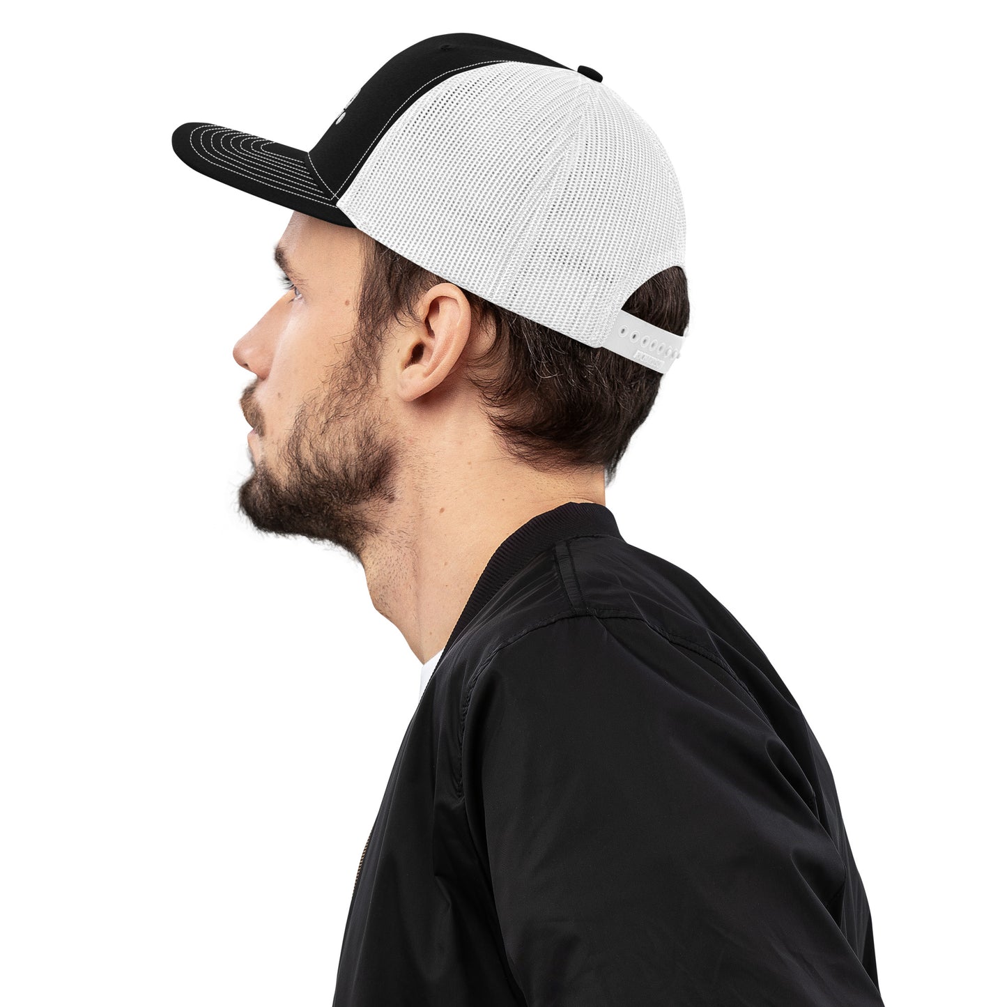 iCare. Trucker Cap - White & Black