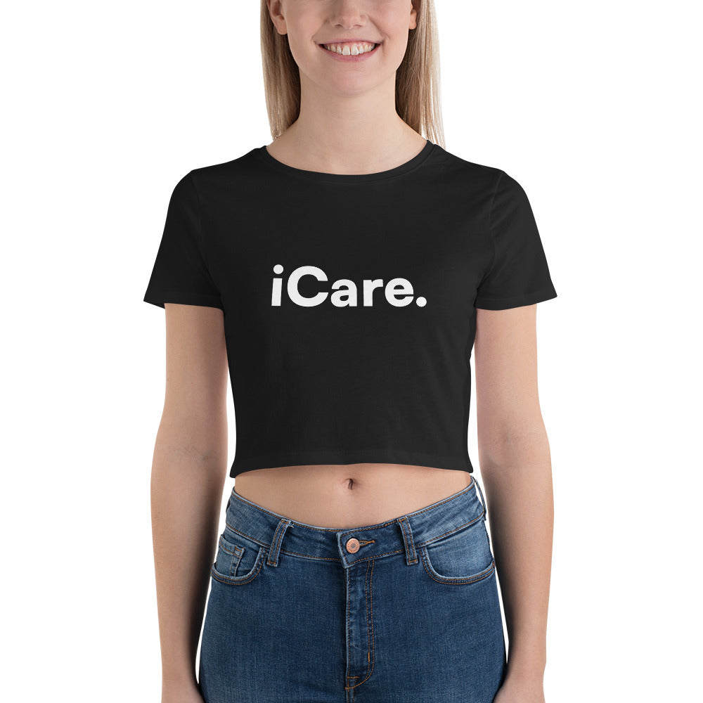 Women’s iCare. Crop Tee - Black