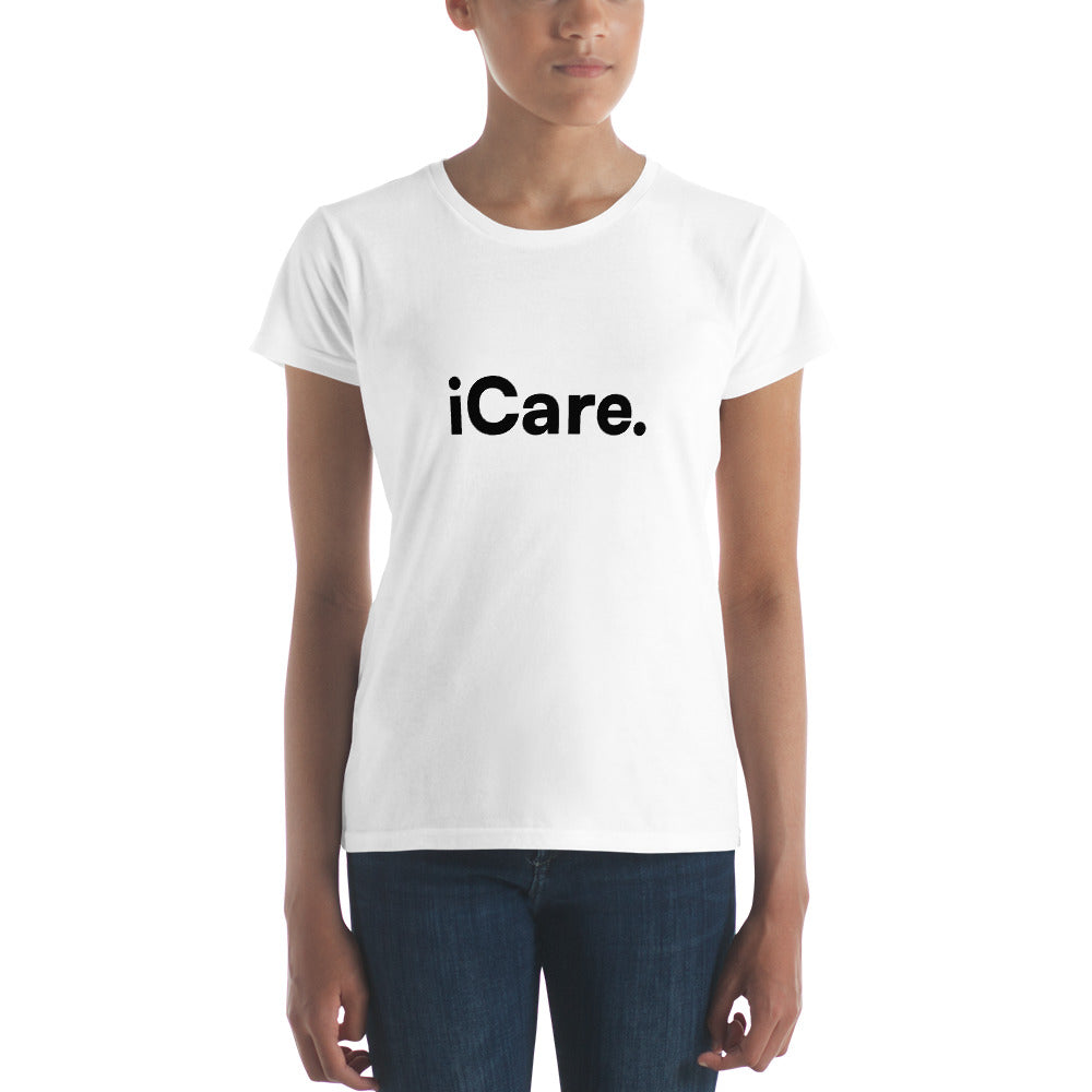 Women's iCare. Short Sleeve T-shirt - White